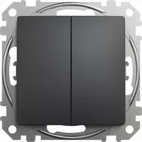 Schneider Electric Perjungiklis SCHNEIDER Sedna Desing, 2 klavišų, 10A, antracitas; SDD114108