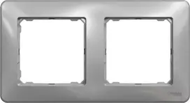 Schneider Electric Sedna Design, 2 kartus rėmas, sidabrinis aliuminis