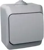 Schneider Electric Cedar Plius vienas lizdas su perforacija ir 16A IP44 pilkos apertūros (WDE000640)