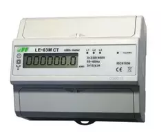 F&F Trifazis elektros skaitiklis su programuojama transmisija RS-485 MODBUS LCD 1 klasė LE-03M-CT