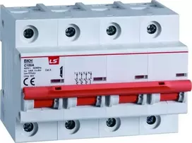 LSiS Grandinės pertraukiklis 1,5 modulių 4P C 100A 10KA BKH 4P C100A 06110363R0