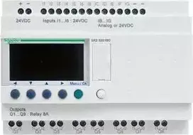 Schneider Progestacinė relė 12we, 8th 240V AC RTC / LCD ZELIO LUGIC (SR2B201FU)