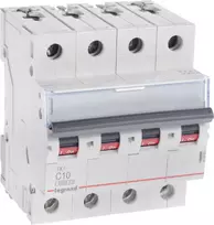 Legrand miniatiūrinis grandinės pertraukiklis S304 C10 TX3 10A 6kA 403560