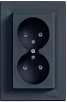 Schneider Electric ASFORA Nest 2x2P + PE antracitas (EPH9800271)