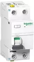 Schneider Electric liekamosios srovės grandinės pertraukiklis Acti9 iID-25-2-30-A 25A 2 polių 30mA A tipas, A9Z21225