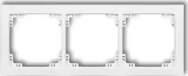 Karlik Elektrotechnik DRSO-3 DECO Universalus trigubas rėmas pagamintas iš DECO Soft balta DRSO-3