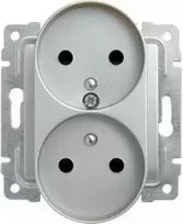 Kos Elektro System KOS Vena dvigubo lizdo įžeminimas 16A satininis (515047)