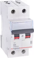 Legrand Jungiklis 2P B 4A 6kA AC S302 TX3 (403382)