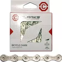Clarks Dviračių grandinė YBN C9 ŠIMANO CAMPAGNOLO SRAM (9 dantukai, CP 1 / 2 "x11 / 128), 116 ląstelių, 6,4 mm, grandinės klipas) Sidabro standartas