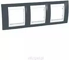 Schneider Electric Triple- frame Unica Plius horizontalių mineralinių juoda (MGU6.006.877)