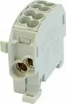 Simet 1 potencialo perjungiamas paskirstymo blokas 100A 4x2,5-25mm2 pilkas SCB 25-Cu 81503002