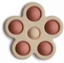 Mushie pop it žaislas Gėlė Rose/ Blush/Shifting Sand