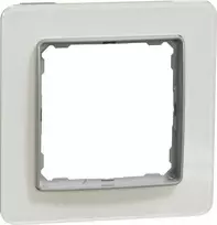 Schneider Electric Sedna Elements, vienpusis rėmas, baltas stiklas