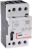 Legrand variklio apsaugos jungiklis 3P 4kW 6,3-10A M250 1NO/1NC 10 606829