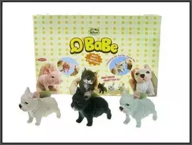 Hipo Hab AST. DOG x24 prancūzų buldogas, 10 cm, žirniai, 3 raštai, vitrinas.