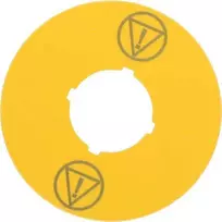 Eaton Aprašymo lentelė, geltona, apvali, fi60mm /VALDOMAS STOP/ M22-XBK-ESS 180472