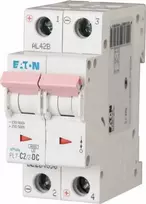 Eaton Grandinės pertraukiklis 2P C 2A 10kA DC PL7-C2/2-DC 264896