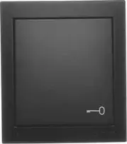 Kontakt-Simon Simon Aquaclick Teisingas mygtukas su raktu piktograma, 10 AX, 250 V juoda ACP1 / 49