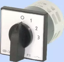 Elektromet Cam jungiklis 0-1-2-3 3P 12A IP65 su plokštele Arc E12-62 (921262)