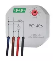 F&F Laiko siųstuvas su uždelstu nusileidimu 230V 10A - PO-406