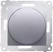 Kontakt-Simon Simon 54 Premium Rotacinis reguliatorius, skirtas pritemdomiems šviesos diodams 230 V 2-250 W sidabrinis matinis DS9L.01/43 (WMDS-004xLx-043)