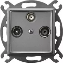 Ospel GPA-US/m/70 ARIA RTV-SAT jungties lizdas, matinės pilkos spalvos GPA-US/m/70