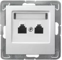 Ospel GPT-2YN/m/00 IMPRESJA Dvigubas telefono lizdas RJ11 nepriklausomas baltas GPT-2YN/m/00