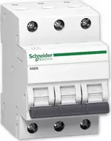 Schneider Electric Grandinės pertraukiklis 3P C 63A 6kA AC K60N-C63-3 A9K02363