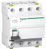 Schneider Electric liekamosios srovės grandinės pertraukiklis Acti9 iID-25-4-30-AC 25A 4 polių 30mA kintamosios srovės tipas, A9Z11425