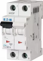 Eaton Grandinės pertraukiklis 1P+N C 2A 6kA AC PL6-C2/1N 106029
