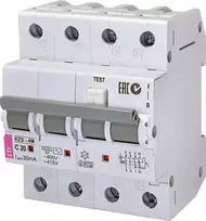 Eti-Polam Diferencinis srovės perjungiklis 4P 16A C 0,03A AC KZS- 4M (002174024)