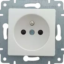 Kos Elektro System KOS Lizdas pojedyncze Vena uziemienie przesłona 16A 250V balta (510434)