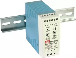 Mean Well Pulso maitinimo šaltinis 85 - 264V AC / 24V DC 2.5A 60W (MDR- 60- 24)