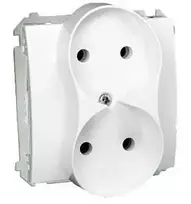 Kontakt Simon Kreipkitės į Simoną BMG2M.01/11 Simon Basic Lizdas dvigubai naudotas 16A IP20 kirvis BMG2M.01/11