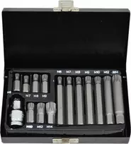 AW-Tools AWTOOLS SPLINE antgaliai 15 vnt. Juodas LINE