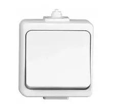 Timex Elektro WNT-1J-b BI JANTAR-bis Vienas jungiklis n/t IP44 balta WNT-1J-b