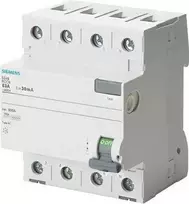 Siemens Diferencinis srovės perjungiklis 4P 40A 0,03A AC tipo (5SV4344-0KL)