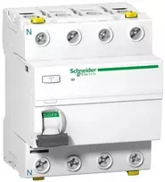 Schneider Electric Schneider Liekamosios srovės grandinės pertraukiklis, 63A, 30mA, A tipas, 4 polių - A9Z21463