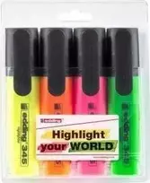 Edding Highlighter 2-5mm 4 spalvos
