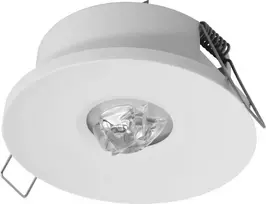 AWEX avarinis šviestuvas AXP IP65/20 ECO LED 3W 330lm (pasirinktinai atviras) 1h vienos paskirties AT baltas AXPO/3W/ESE/AT/WH - AXPO/3W/ESE/AT/WH