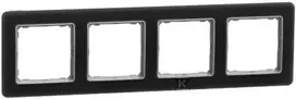 Schneider Electric Sedna Elements, 4-jų dalių rėmas, rūkytas stiklas