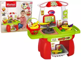 Lean Toys Vaikų prekybos centras LeanToys su kasos aparatu