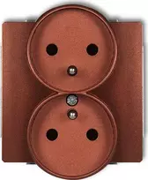 Karlik DECO MODULIS RUDAS METALINIS LIZDAS 2X Z/U 16A 250V IP22 - 9DGPR-2z