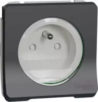 Schneider Electric Mureva Style Socket mechanizmas 2P+PE besriegiai gnybtai antracitas IP55 MUR36133