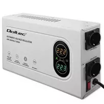 „Qoltec“ automatinis įtampos stabilizatorius AVR 2000 VA | 1200 W | Kompaktiškas | Toroidinis transformatorius