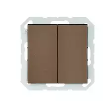 Vilma Perjungiklis, 2 klavišų QUADRUM QR 1000, be rėmelio, mocha sp.