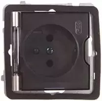 Ospel Socket AS atsparus purslams su įžeminimu IP44 satino šviesa (GPH-1GZ/m/45/d)