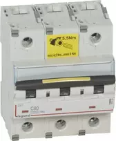 „Legrand“ grandinės pertraukiklis 3P C 80A 10/16kA AC S313 DX3 (409280)