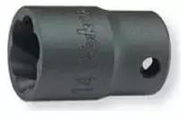 Smeigių/varžtų išsukimo galvutė 1/2' KOKEN 19 mm