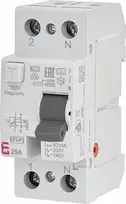 Srovės nuotėkio rėlė ETI EFI-P2 A 10kA, 2P, 25 A,240 V,30 mA
